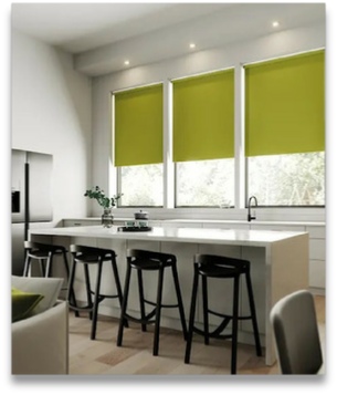 red vertical blinds